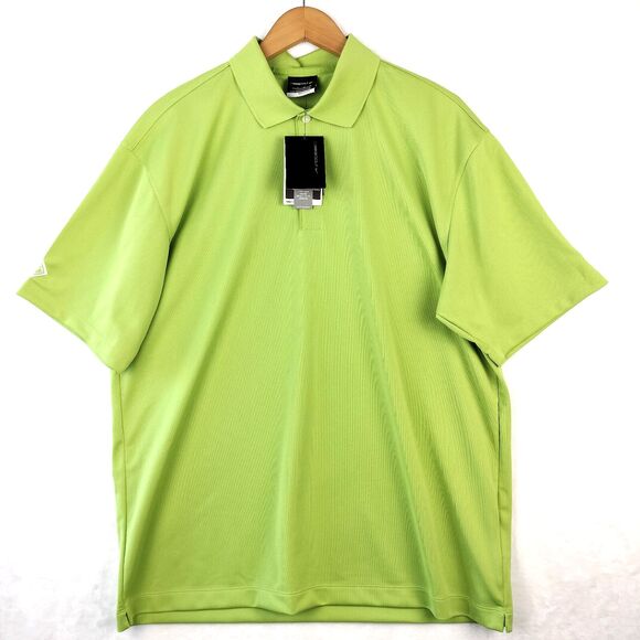 Nike Golf Polo Shirt Men Large Lime Green Short Sleeve Dri Fit Casual Swoosh NEW - Picture 2 of 15